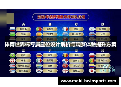 体育世界杯专属座位设计解析与观赛体验提升方案